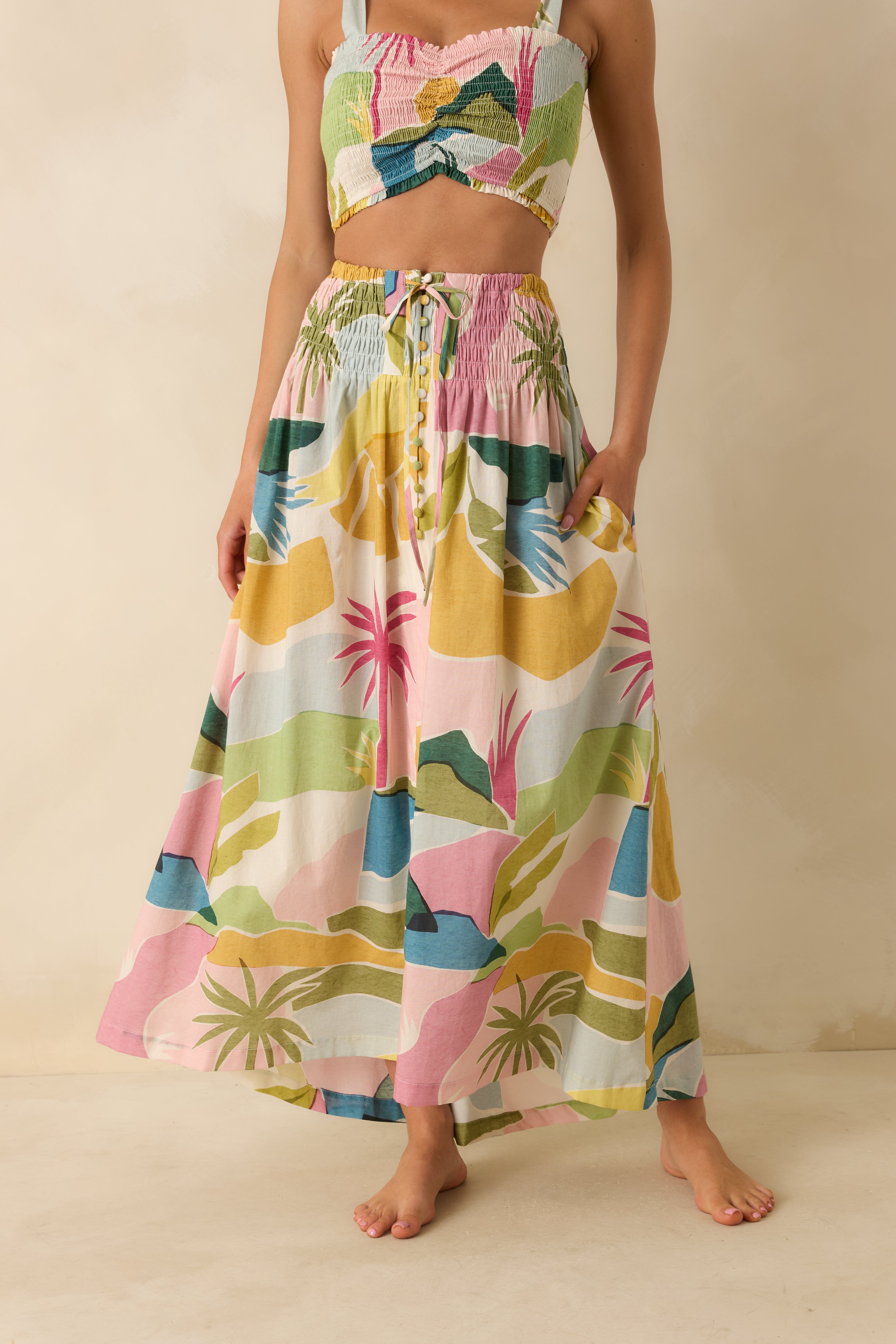 Paradisa | Lucia Midi Skirt | Vagabond | Apparel | Boutique