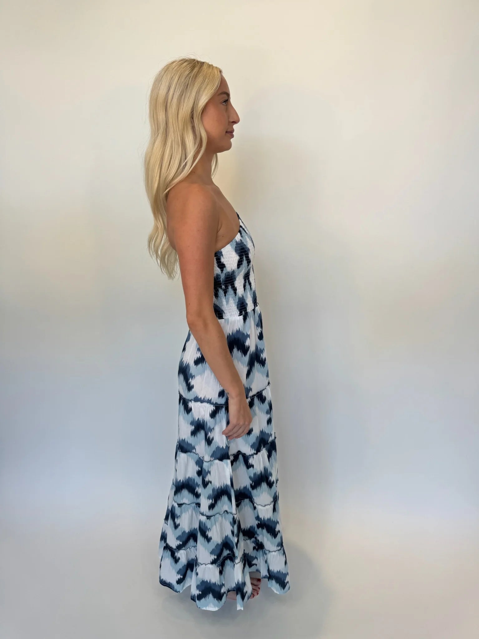 Phie | Brushed Cotton One Shoulder Dress | Side | Vagabond | Apparel | Boutique