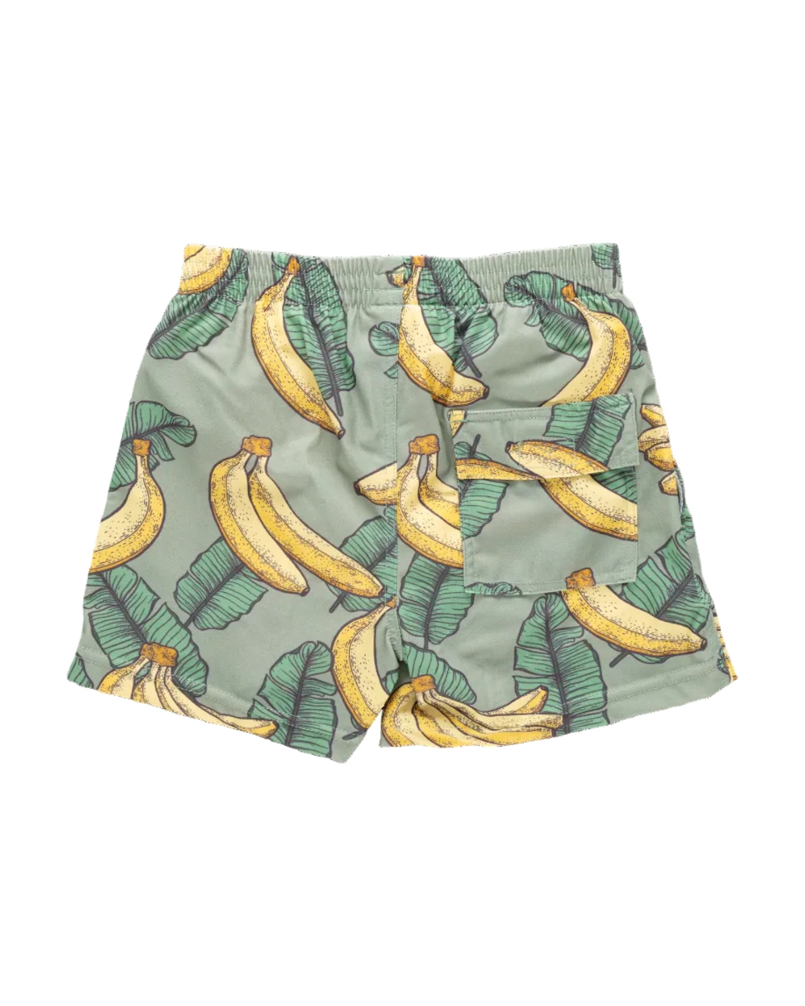 Pink Chicken | Boys Banana Leaves Swim Trunk | Back | Vagabond | Apparel | Boutique