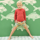 Pink Chicken |  Boys Rash Guard | Vagabond | Apparel | Boutique