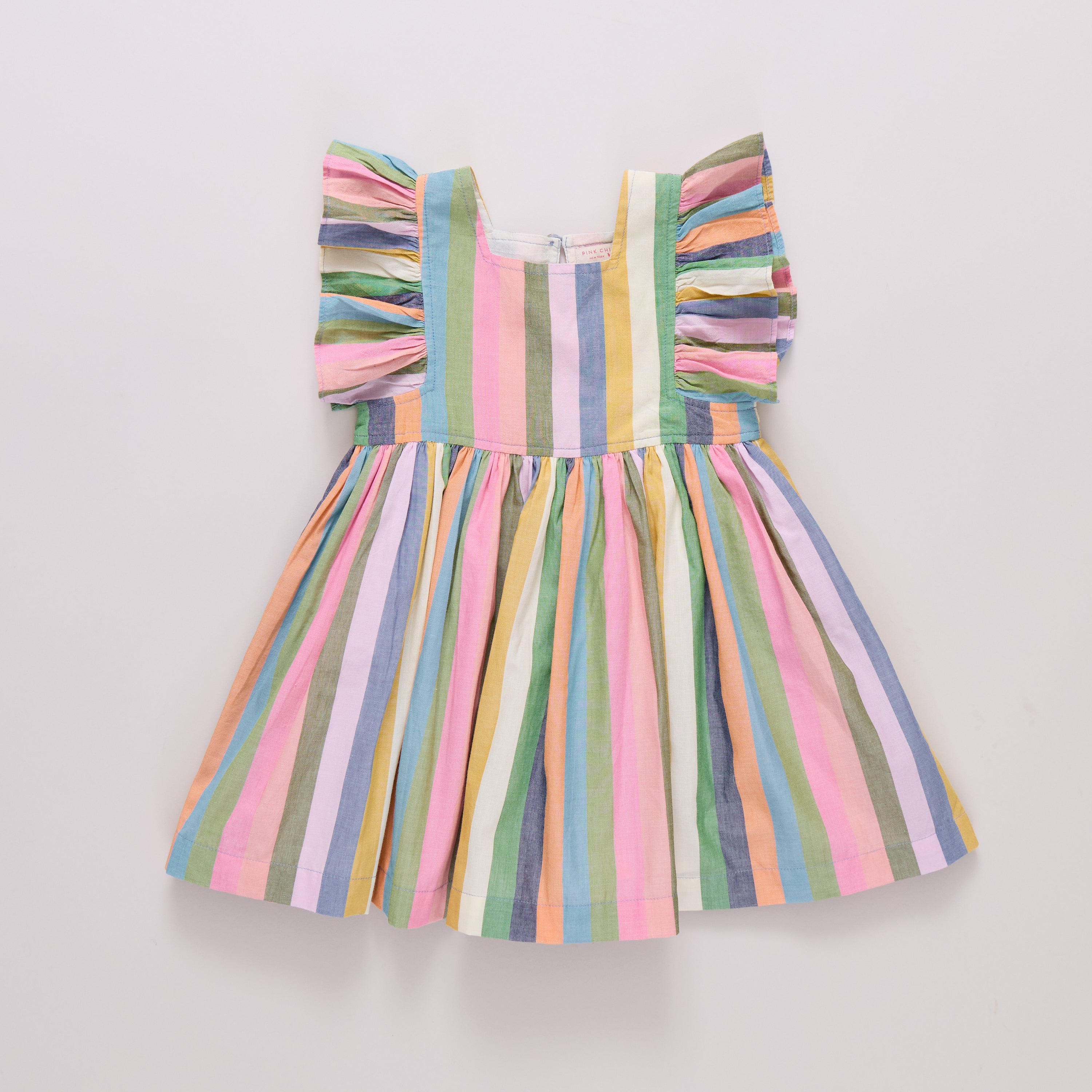 Pink Chicken | Girls Elsie Dress | Paradise Stripe | Vagabond | Apparel | Boutique
