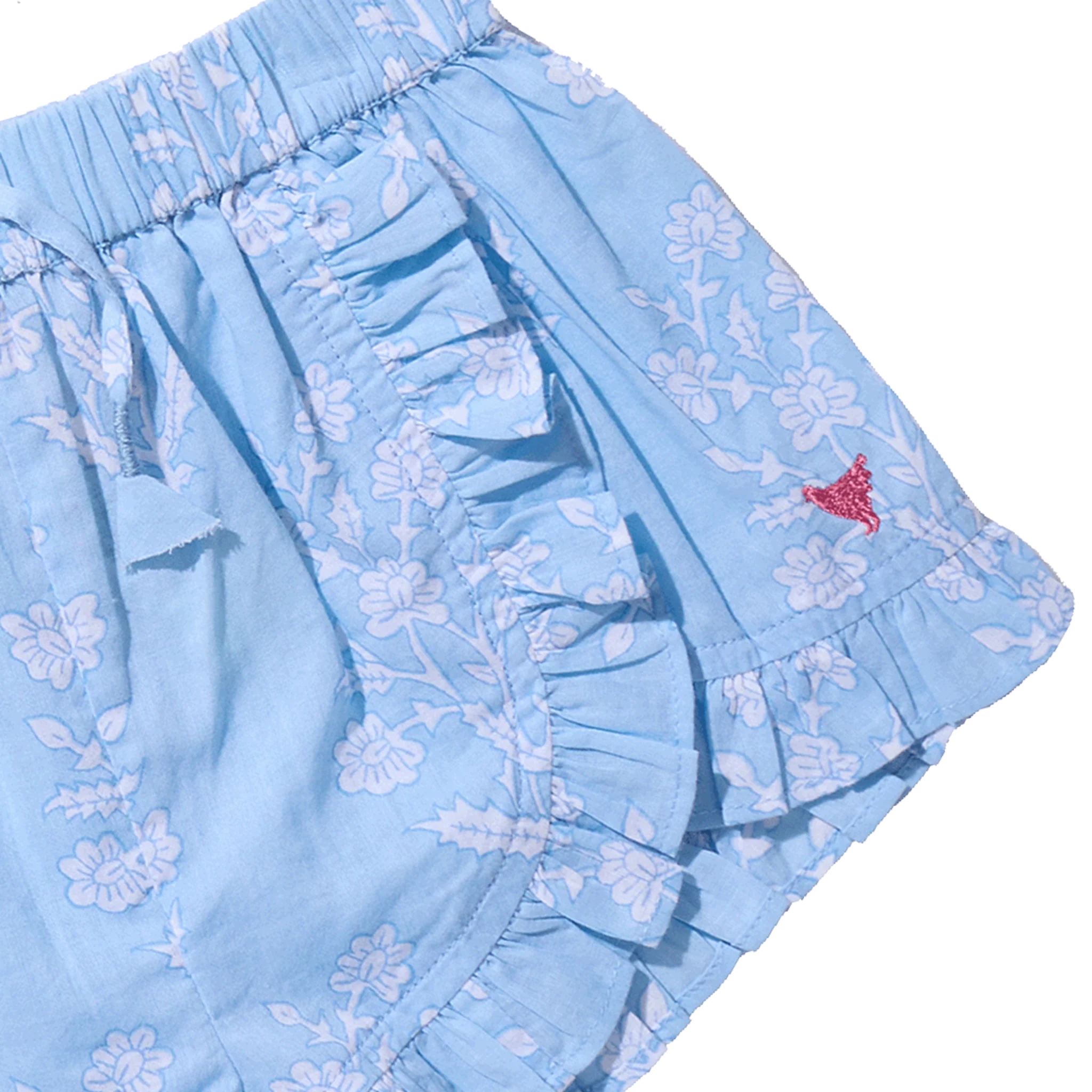 Pink Chicken | Girls Millie Ruffle Short | Close | Vagabond | Apparel | Boutique