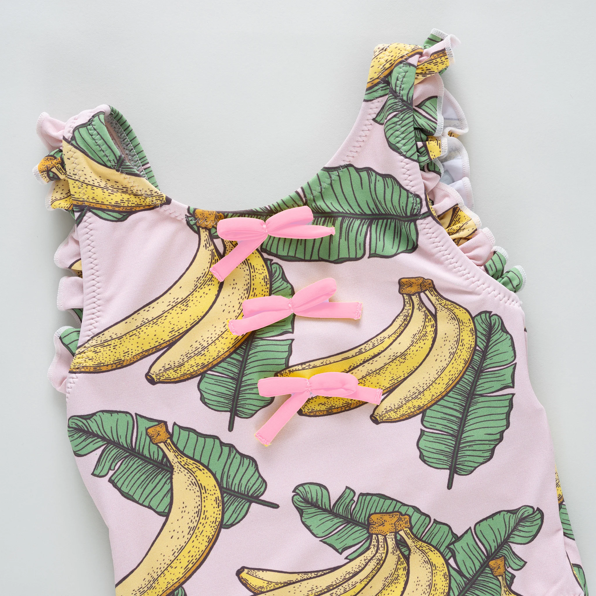 Pink Chicken |  Girls Sylvie Bow Suit | Close | Vagabond | Apparel | Boutique
