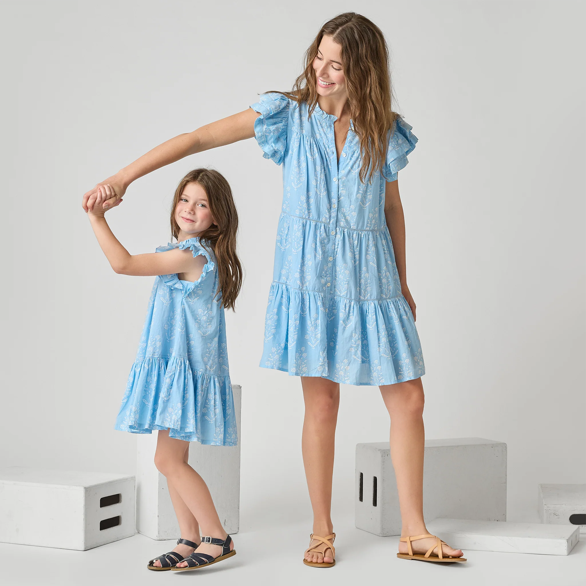 Pink Chicken | Women Kalani Ruffle Dress | Matching | Vagabond | Apparel | Boutique