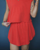 Poppy & Pine | Red Skort | Vagabond | Apparel | Boutique