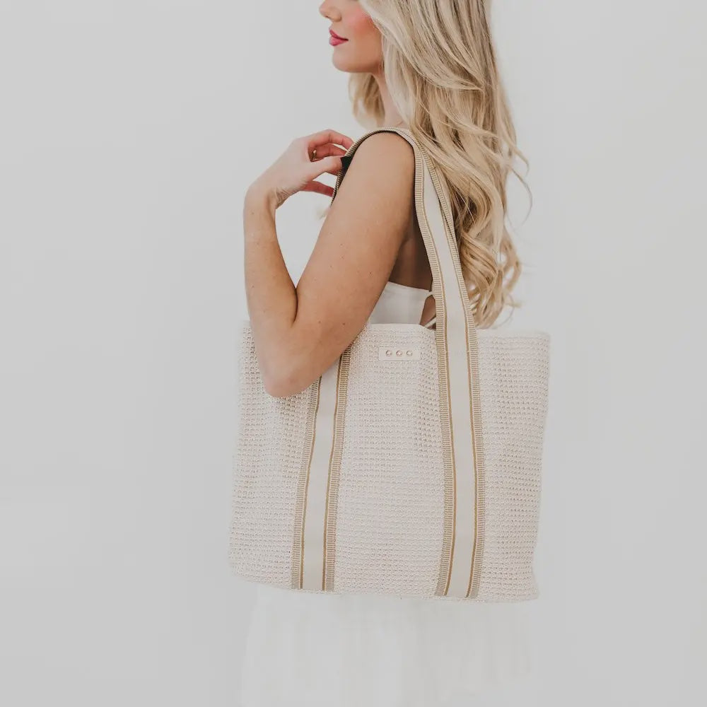 Pretty Simple | Ruby Raffia Tote Bag | Cream | Vagabond | Apparel | Boutique