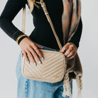 Pretty Simple | Coco Quilted Camera Crossbody | Taupe | Vagabond | Apparel | Boutique