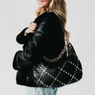 Pretty Simple | Sienna Slouchy Woven Shoulder Bag | Black  Diamond | Vagabond | Apparel | Boutique