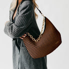 Pretty Simple | Sienna Slouchy Woven Shoulder Bag | Checkered Coffee | Vagabond | Apparel | Boutique