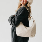 Pretty Simple Sienna Slouchy Woven Shoulder Bag | Cream| Vagabond | Apparel | Boutique