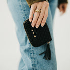 Pretty Simple | Wynona Woven Wallet | Black | Vagabond | Apparel | Boutique