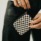 Pretty Simple | Wynona Woven Wallet | Check Black | Vagabond | Apparel | Boutique