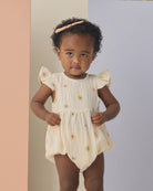 Rylee & Cru | Amelia Romper Embroidered Daisies | Vagabond | Apparel | Boutique