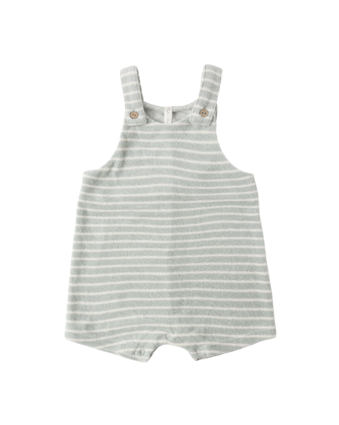 Rylee & Cru | Gio Romper Seafoam Terry Stripe | Vagabond | Apparel | Boutique