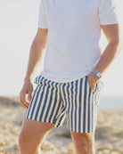Rylee & Cru | Men Boardshort Navy Stripe | Vagabond | Apparel | Boutique
