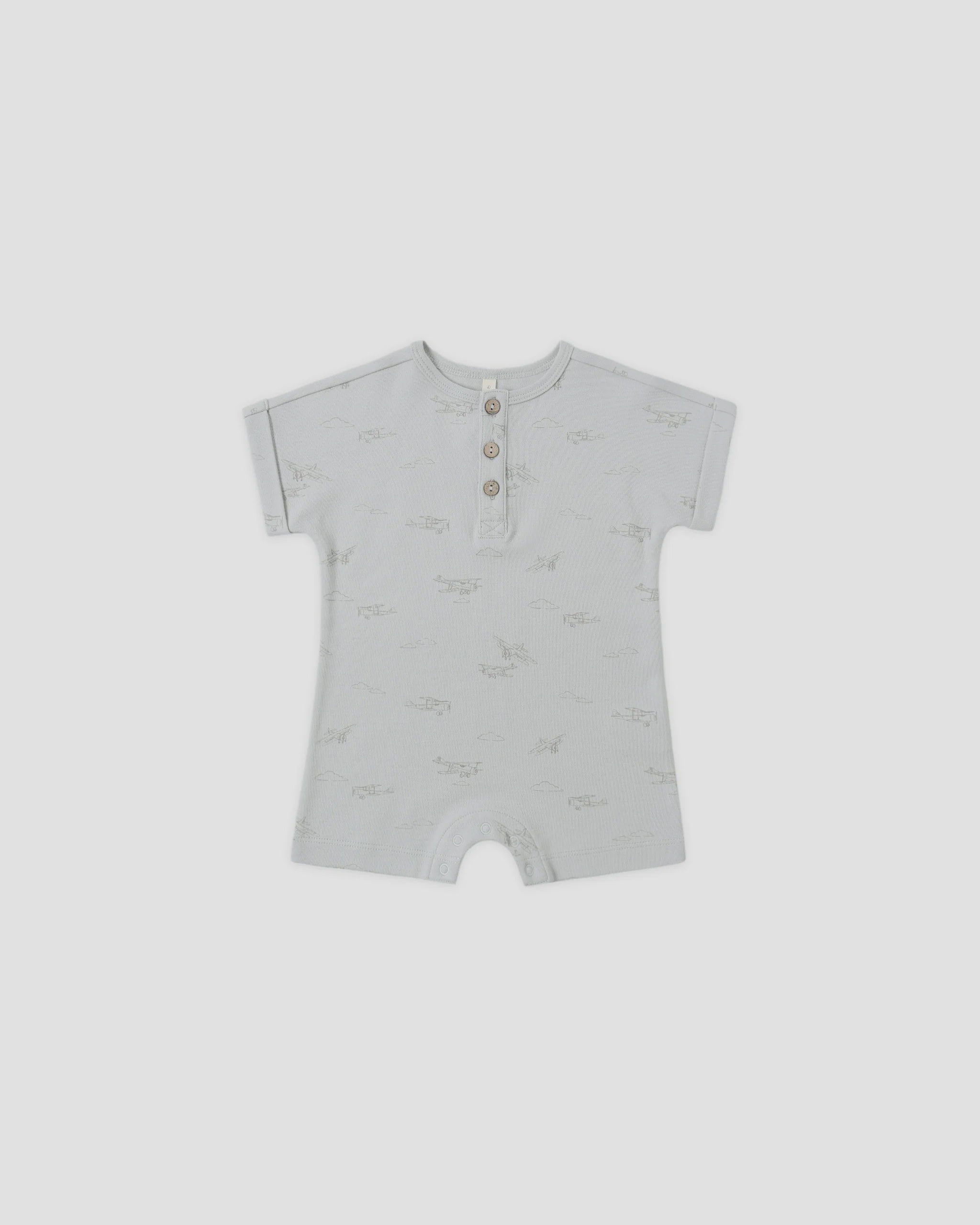 Rylee & Cru Short Sleeve One Piece Airplanes