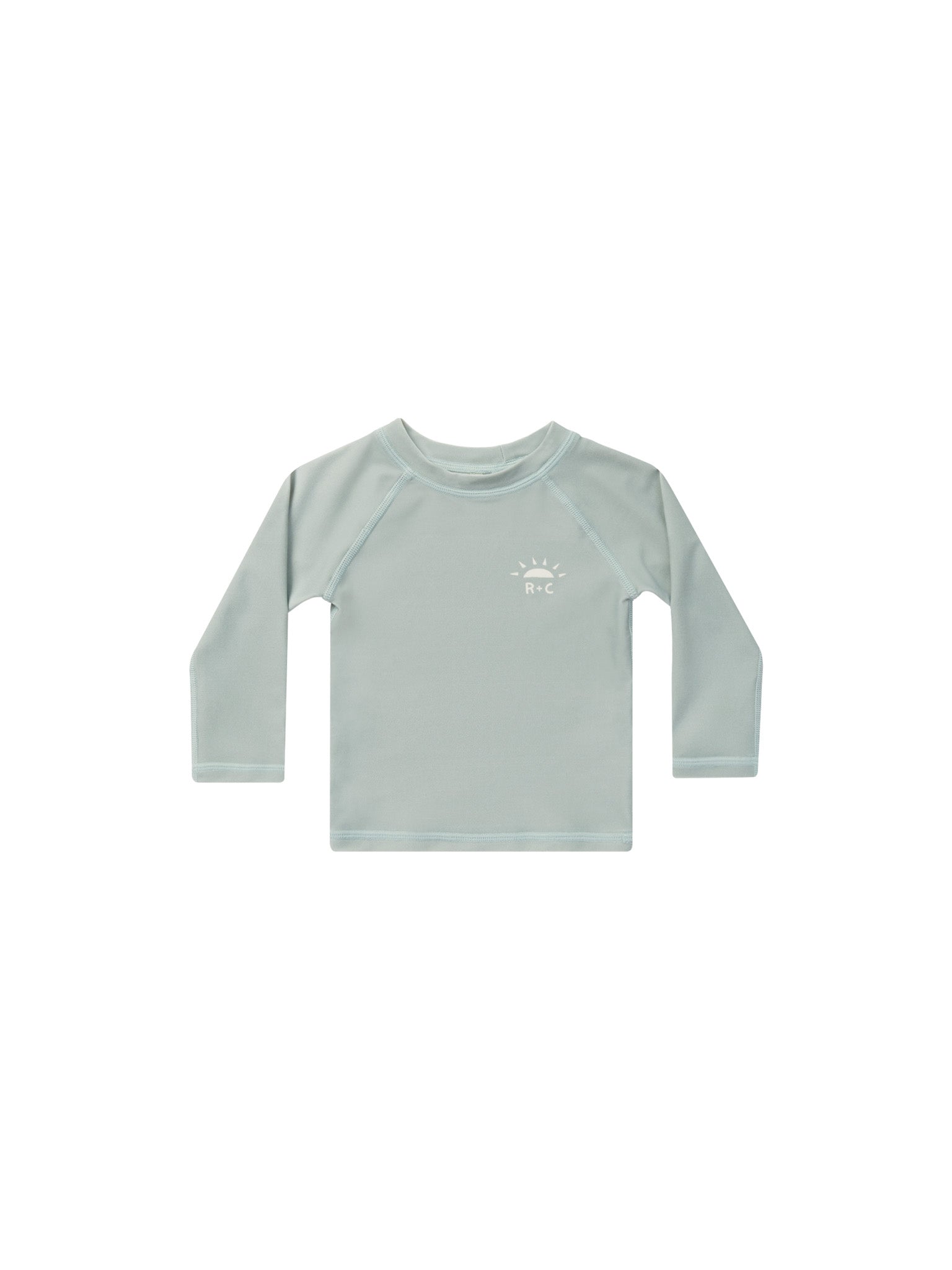 Rylee & Cru Rashgaurd Seafoam Check