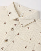 Rylee & Cru | Collared Short Sleeve Shirt Anchors | Close | Vagabond | Apparel | Boutique