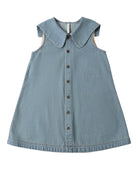 Rylee & Cru | Adria Dress Washed Blue | Close | Vagabond | Apparel | Boutique