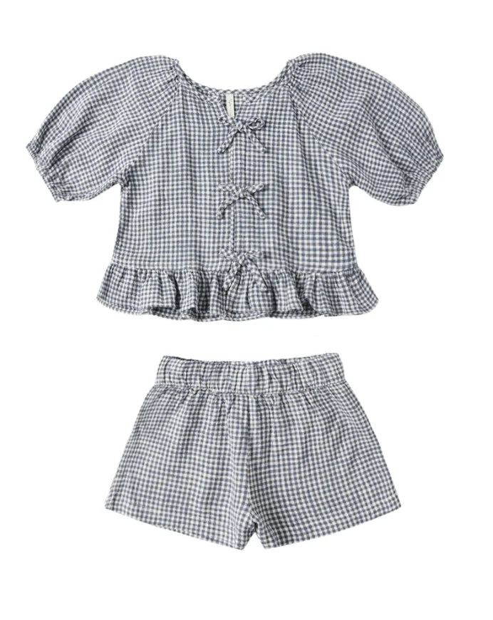 Rylee & Cru | Juniper Set Marine Gingham | Vagabond | Apparel | Boutique