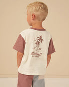 Rylee & Cru Mahalo Contrast Short Sleeve Tee