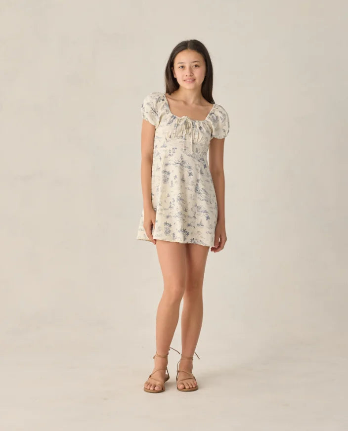 Rylee & Cru | Ivy Dress Ocean Toile | Front | Vagabond | Apparel | Boutique 