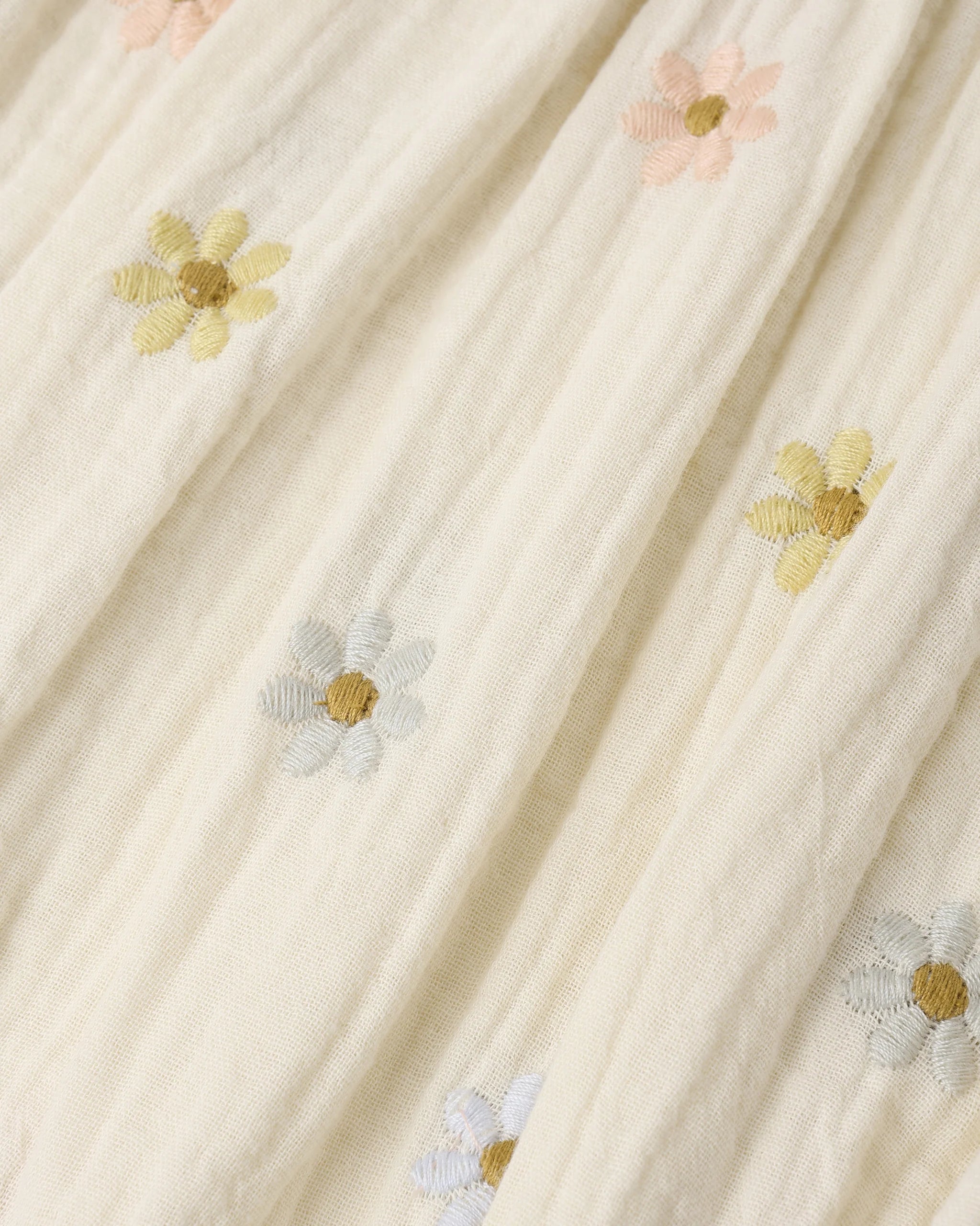 Rylee & Cru | Amelia Romper Embroidered Daisies | Vagabond | Apparel | Boutique