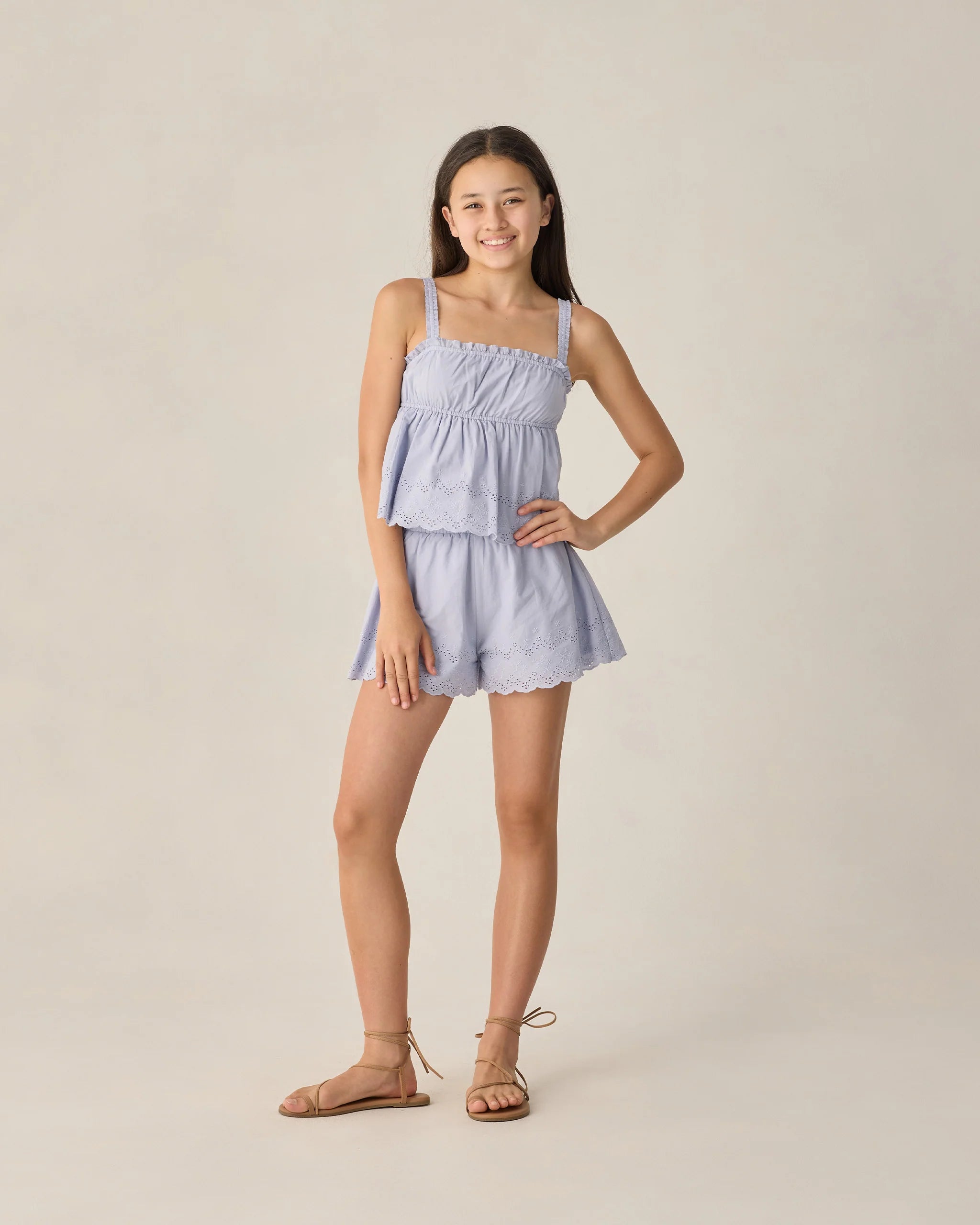 Rylee & Cru | Eyelet Tank Blouse | Model | Vagabond | Apparel | Boutique