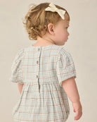 Rylee & Cru | Kalea Romper Light Blue Plaid | Back | Vagabond | Apparel | Boutique