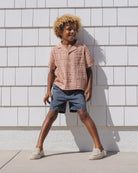 Rylee & Cru | Lapel Collar Shirt Poppy Gingham | Front | Vagabond | Apparel | Boutique
