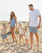 Rylee & Cru | Men Boardshort Navy Stripe | Family |  Vagabond | Apparel | Boutique