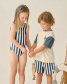 Rylee & Cru | Moxie One Piece Navy Stripe | Matching | Vagabond | Apparel | Boutique