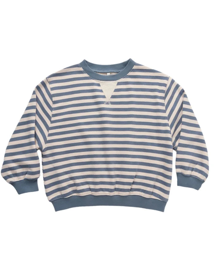 Rylee & Cru |  Oversized Crew Marine Stripe | Vagabond | Apparel | Boutique