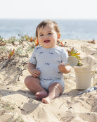 Rylee & Cru |  Davis Romper Sharks | Vagabond | Apparel | Boutique