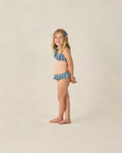 Rylee & Cru |  Skirted Bikini Navy Floral | Side | Vagabond | Apparel | Boutique