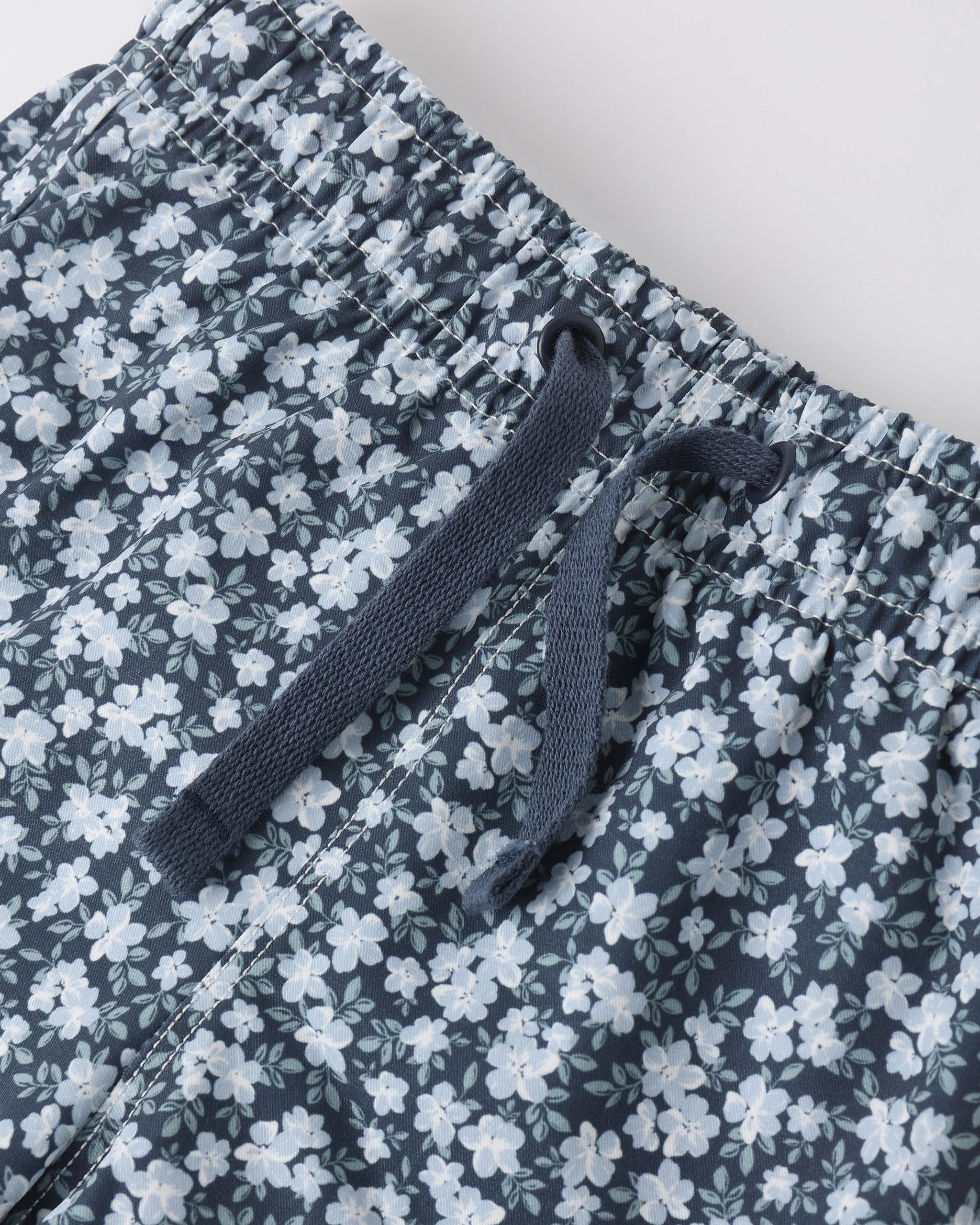 Rylee & Cru |  Swim Trunk Navy Floral | Swatch | Vagabond | Apparel | Boutique