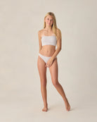 Rylee & Cru | Tube Top Bikini Periwinkle Stripe | Model | Vagabond | Apparel | Boutique