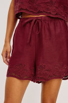 Rails | Jenner Embroidered Short | Close | Vagabond | Apparel | Boutique