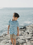 Reign & Skye | Ocean Blue Aloha Shirt | Vagabond | Apparel | Boutique