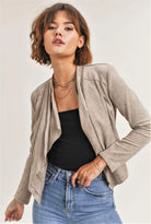 Reset | Madison Jacket | Taupe | Vagabond | Apparel | Boutique