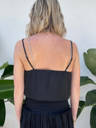 Reset | Silky Amore Top | Back | Black | Vagabond | Apparel | Boutique