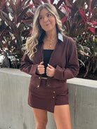 Reset | Carly | Jacket | Brown | Vagabond | Apparel | Boutique