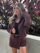 Reset | Carly | Skort | Brown | Vagabond | Apparel | Boutique