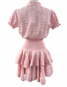 Reset | Ellie | Mini | Dress | Light | Pink  | Back | Vagabond | Apparel | Boutique