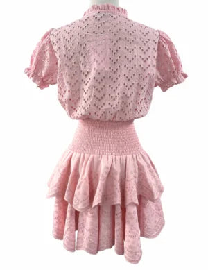 Reset | Ellie | Mini | Dress | Light | Pink  | Back | Vagabond | Apparel | Boutique