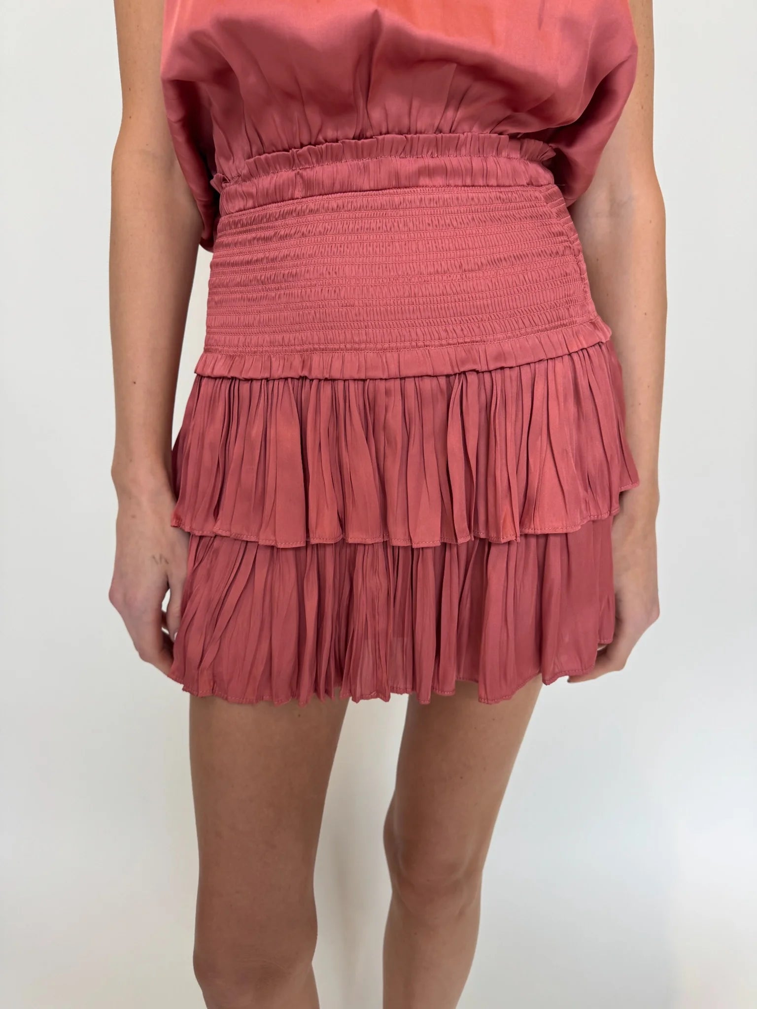 Reset | Silky Amore Skirt | Raspberry | Vagabond | Apparel | Boutique