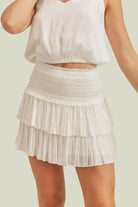 Reset | Silky Amore Skirt | White | Vagabond | Apparel | Boutique