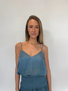 Reset | Silky Amore Top | Dark Teal | Vagabond | Apparel | Boutique