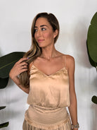 Reset | Silky Amore Top | Gold | Vagabond | Apparel | Boutique