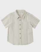 Rylee & Cru | Collared Short Sleeve Shirt Sea Stripe | Stock | Vagabond | Apparel | Boutique